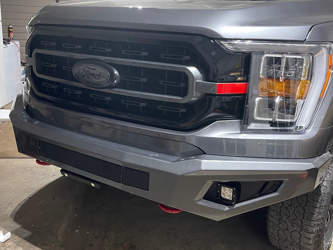 Barricade HD Off-Road Front Bumper with LED Fog Lights (21-23 F-150, Excluding Raptor)
