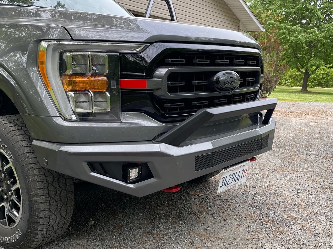 Barricade HD Off-Road Front Bumper with LED Fog Lights (21-23 F-150, Excluding Raptor)
