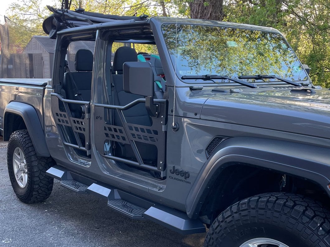 Barricade Tubular Safari Doors with Mirrors (20-25 Jeep Gladiator JT)