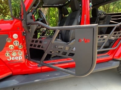 Barricade Tubular Safari Doors with Mirrors (18-25 Jeep Wrangler JL 4-Door)