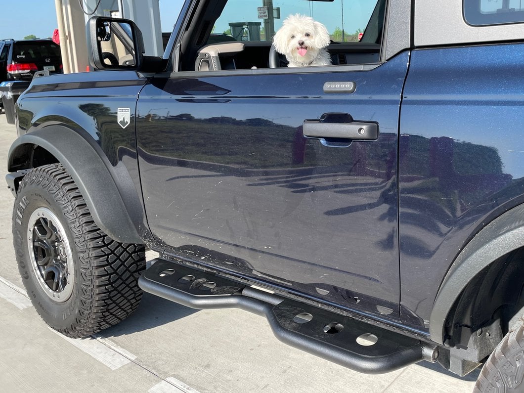 Barricade HD Rocker Steps; Textured Black (21-25 Bronco 2-Door)