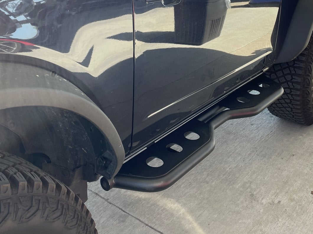 Barricade HD Rocker Steps; Textured Black (21-25 Bronco 2-Door)