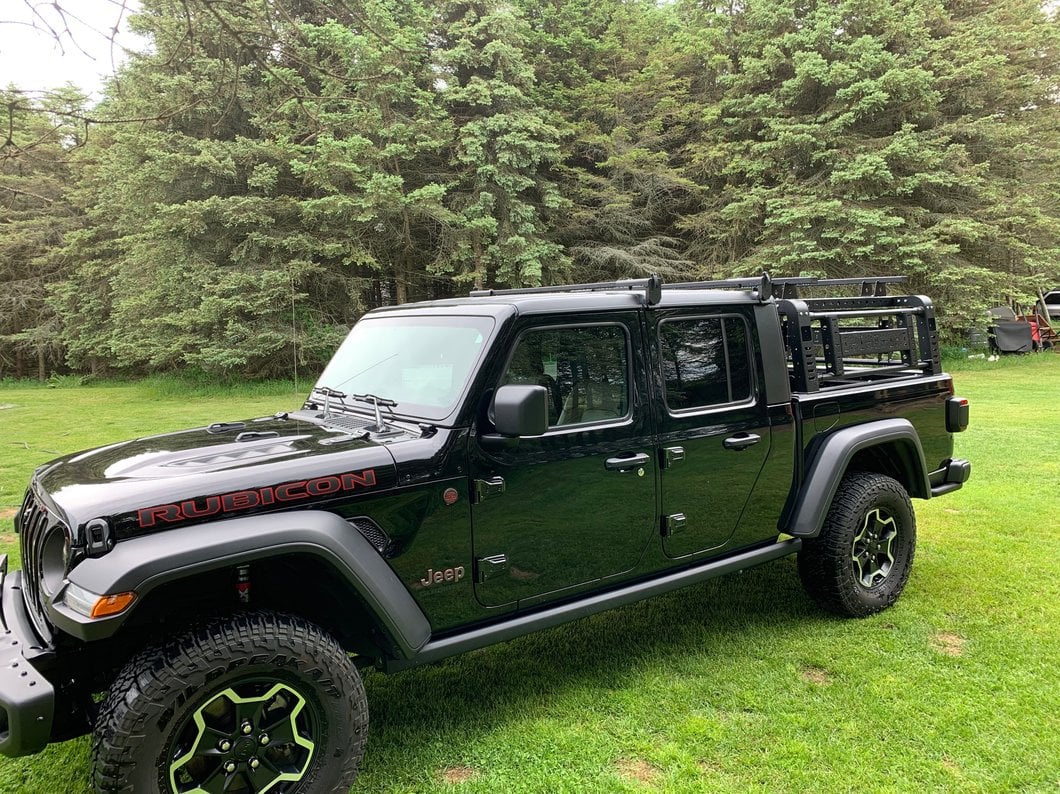 Barricade Two Bar Removable Roof Rack For Factory Hardtop Only (20-25 Jeep Gladiator JT)