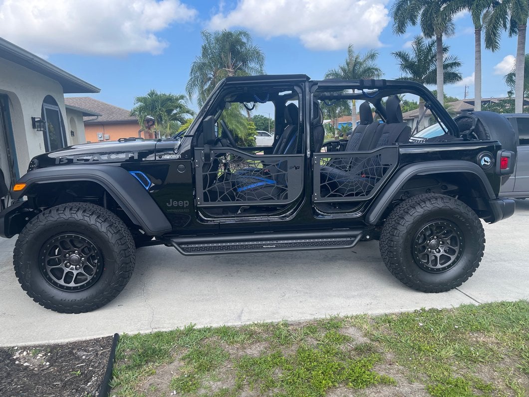 Barricade Tubular Spyder Web Doors with Mirrors (18-25 Jeep Wrangler JL 4-Door)