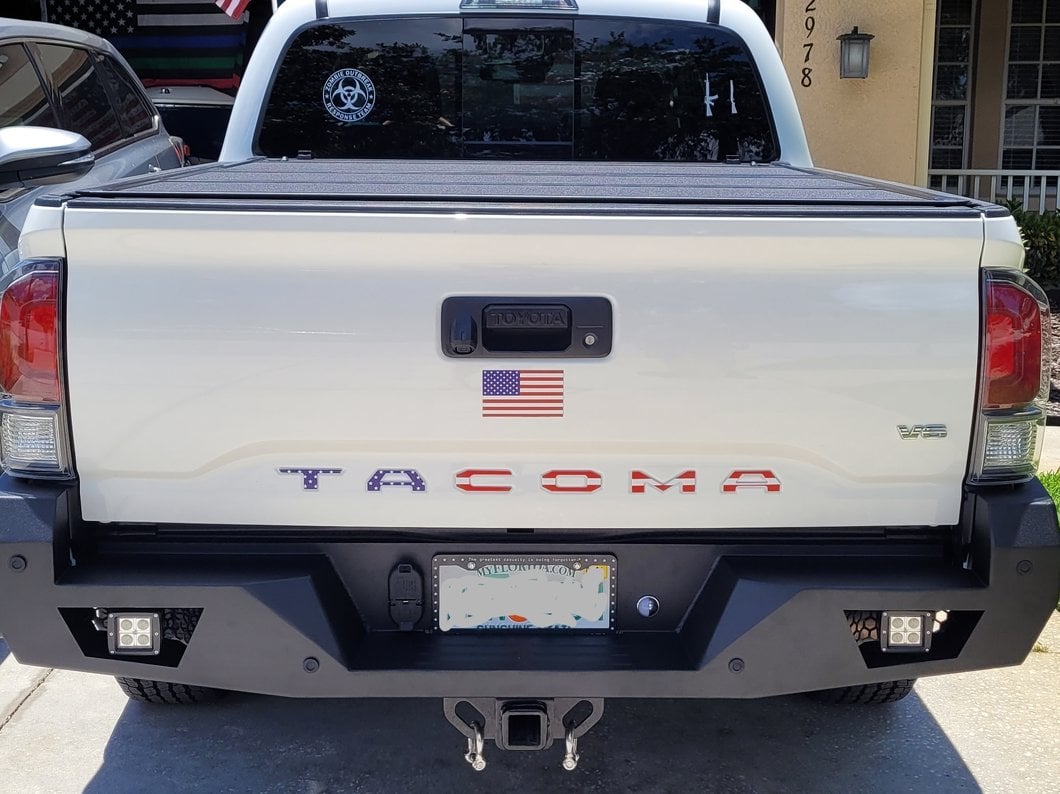 Barricade HD Rear Bumper with LED Fog Lights (16-23 Tacoma w/o BSM & RCTA)