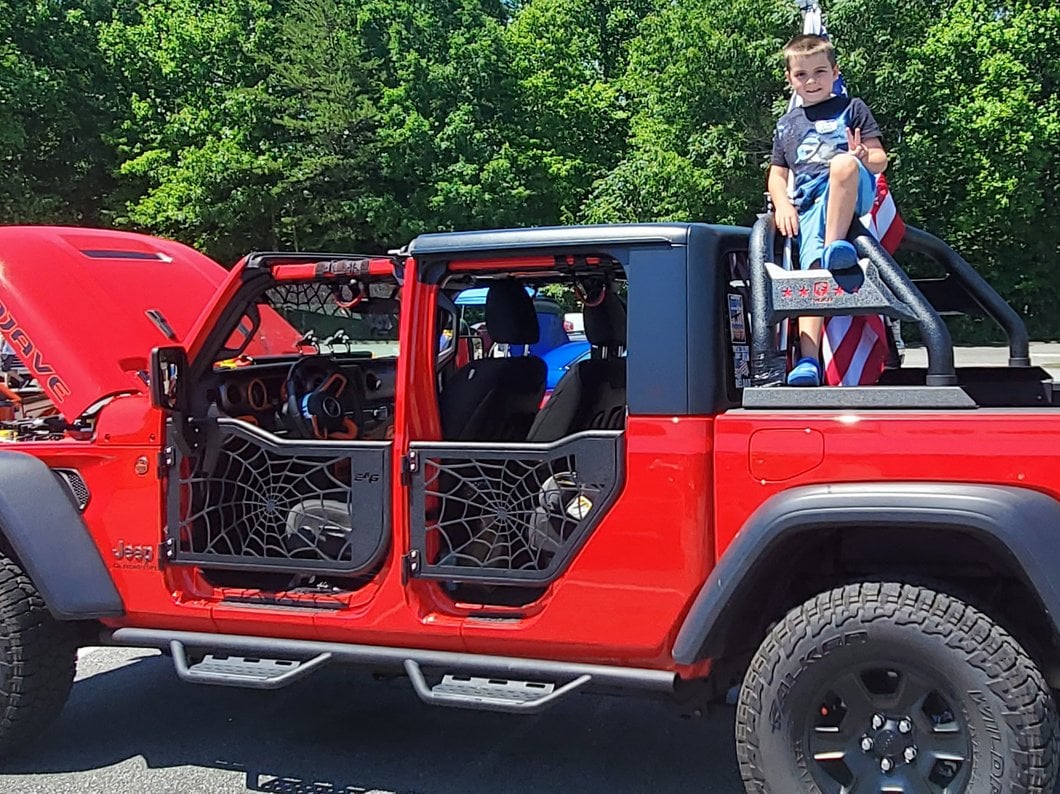 Barricade Tubular Spyder Web Doors with Mirrors (20-25 Jeep Gladiator JT)