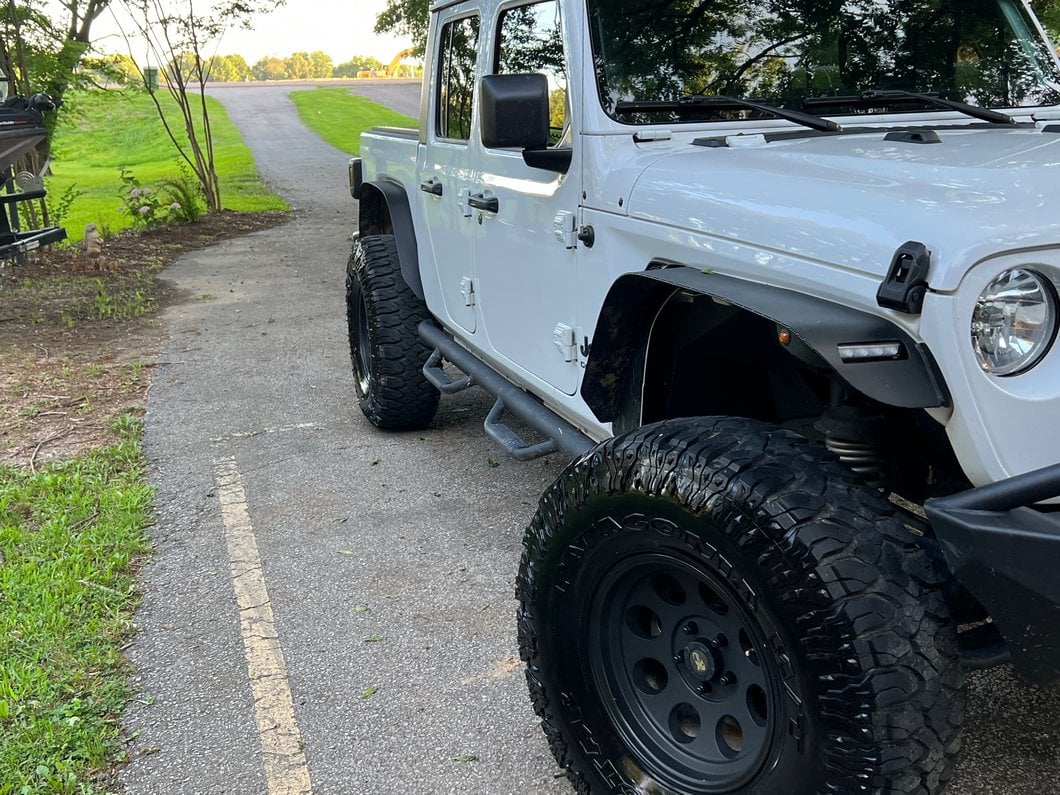 Barricade HD Flat Fender Flares; Rear (20-25 Jeep Gladiator JT)