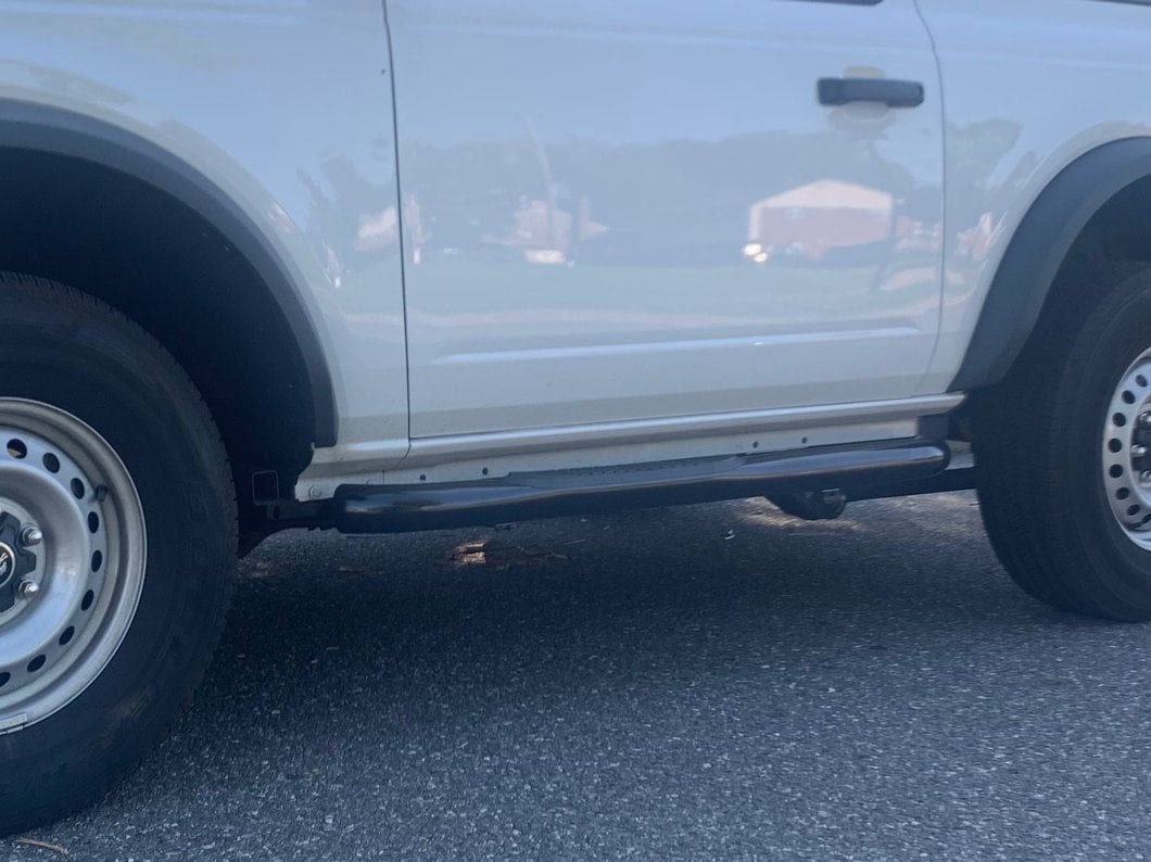 Barricade 3-Inch Side Step Bars; Black (21-25 Bronco 2-Door)
