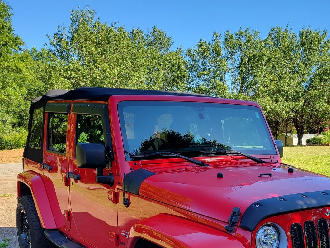 Barricade Tough Guard FormFit Window Visors (07-18 Jeep Wrangler JK 2-Door)