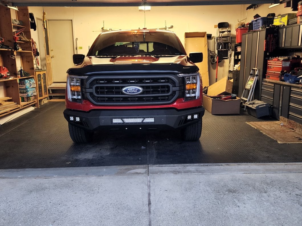 Barricade Extreme HD Front Bumper with LED Fog Lights, Spot Lights and 20-Inch LED Light Bar (21-23 F-150, Excluding PowerStroke & Raptor)