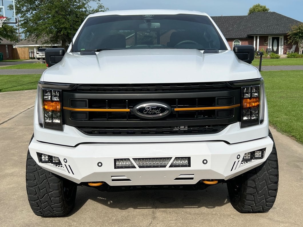 Barricade Extreme HD Front Bumper with LED Fog Lights, Spot Lights and 20-Inch LED Light Bar (21-23 F-150, Excluding PowerStroke & Raptor)