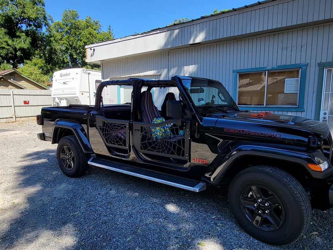 Barricade Tubular Spyder Web Doors with Mirrors (20-25 Jeep Gladiator JT)