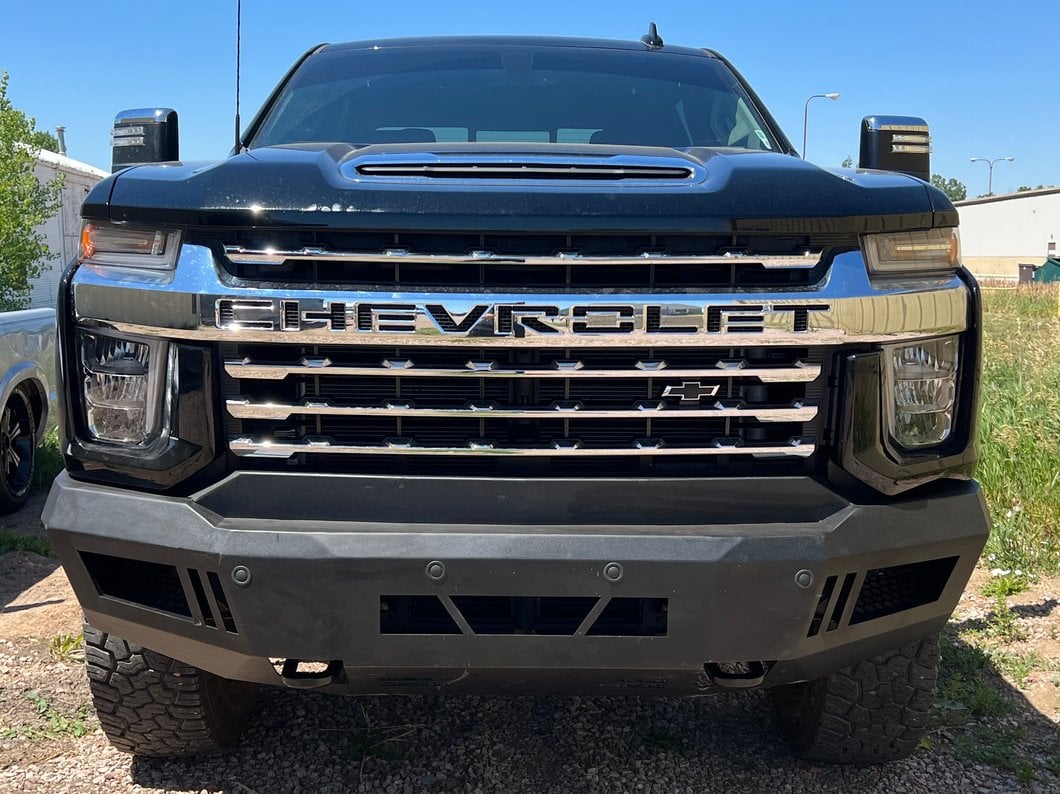 Barricade Extreme HD Front Bumper with LED Fog Lights (20-23 Silverado 2500 HD)