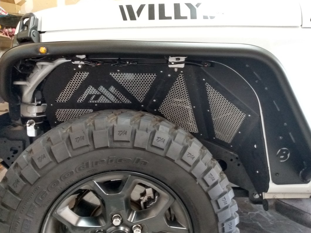 Barricade Gen2 Aluminum Front Inner Fender Liners (18-25 Jeep Wrangler JL)