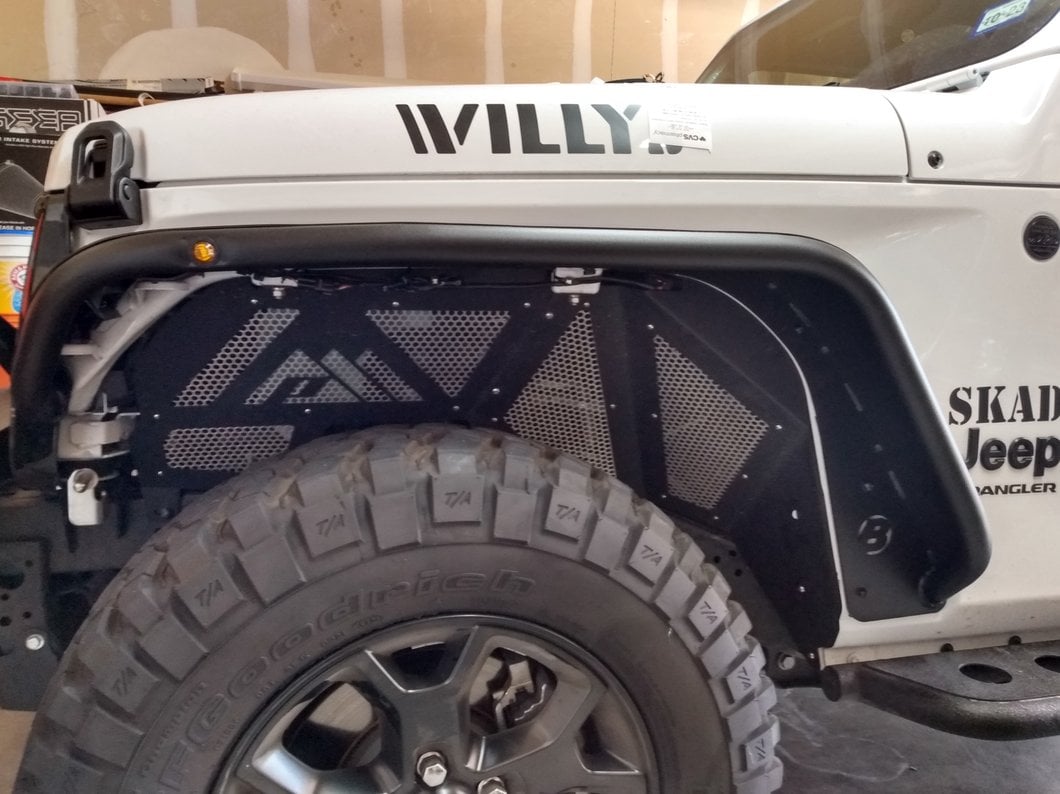 Barricade Gen2 Aluminum Front Inner Fender Liners (18-25 Jeep Wrangler JL)