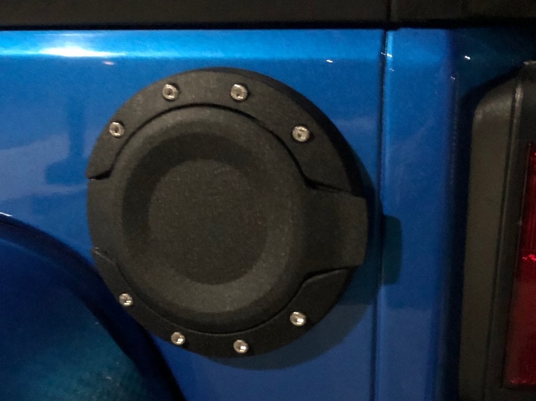 Barricade HD Fuel Door; Textured Black (07-18 Jeep Wrangler JK)