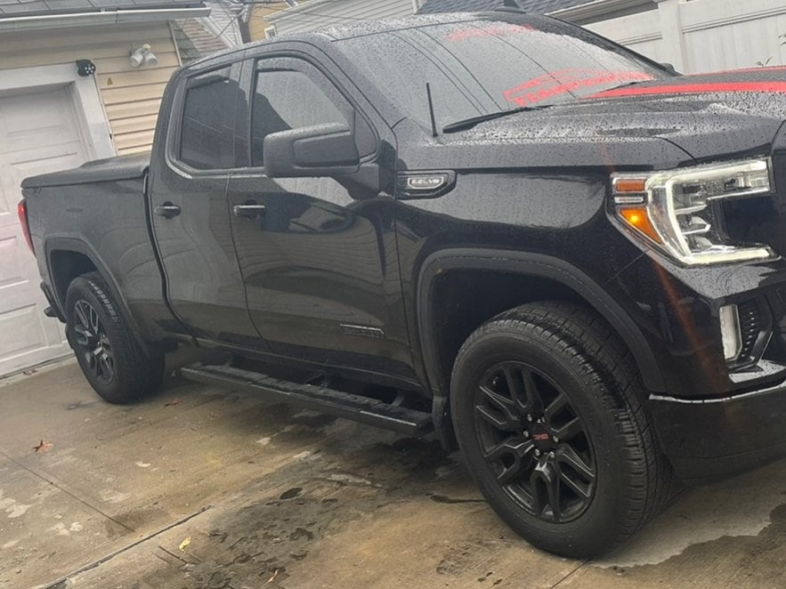 Barricade T4 Side Step Bars; Black (19-25 Sierra 1500 Double Cab)