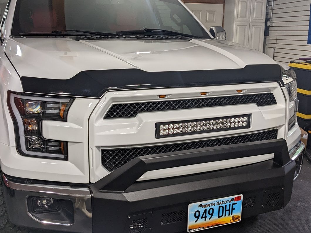 Barricade Stubby HD Front Bumper with Over-Rider Hoop (15-17 F-150, Excluding Raptor)