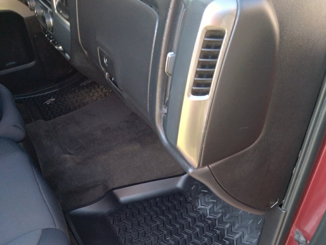 Barricade Front Floor Mats; Black (14-18 Silverado 1500)