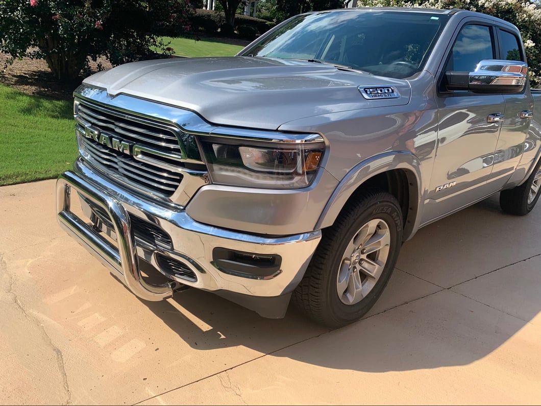 Barricade 3-Inch Bull Bar; Stainless Steel (19-24 RAM 1500, Excluding Rebel & TRX)