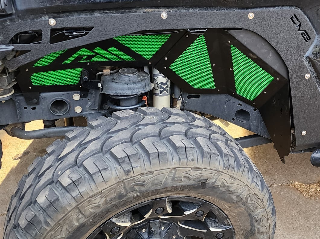 Barricade Gen2 Aluminum Front Inner Fender Liners (20-25 Jeep Gladiator JT)