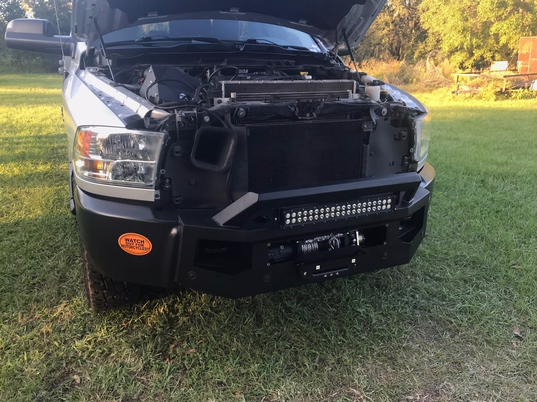 Barricade HD Stubby Front Bumper with Winch Mount (13-18 RAM 2500)