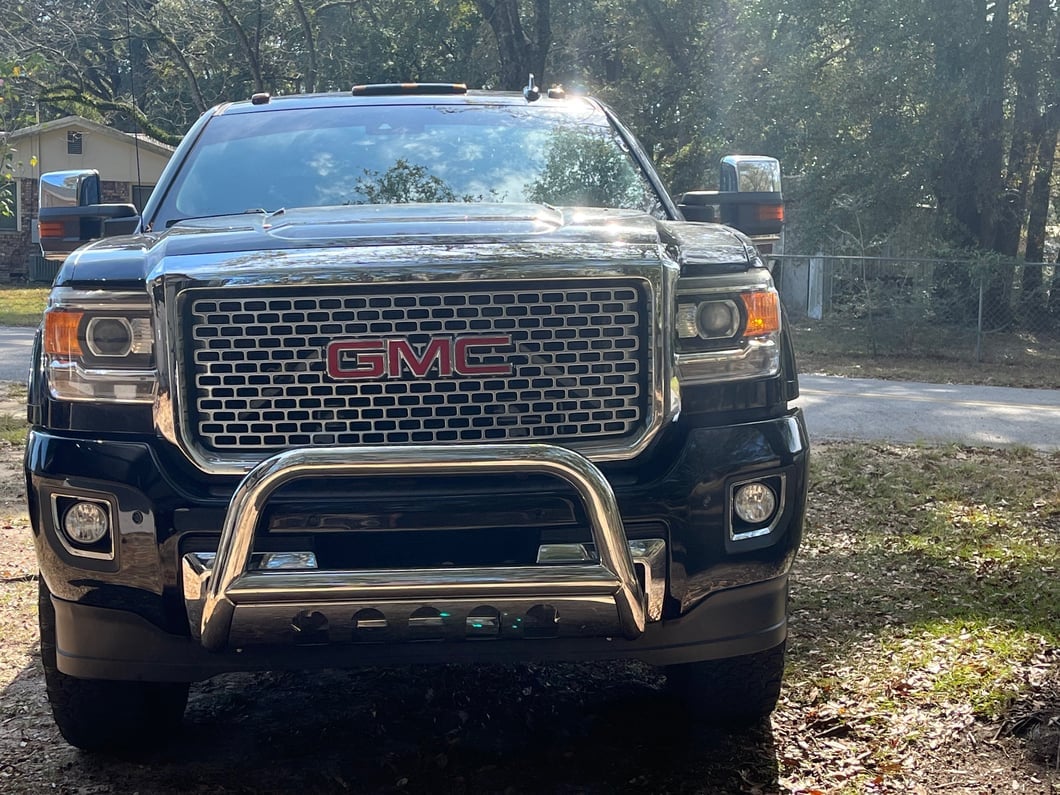 Barricade 3-Inch Bull Bar; Stainless Steel (11-19 Sierra 2500 HD)
