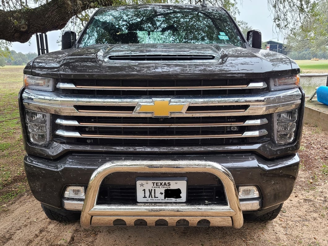 Barricade 3-Inch Bull Bar; Stainless Steel (20-25 Silverado 2500 HD)