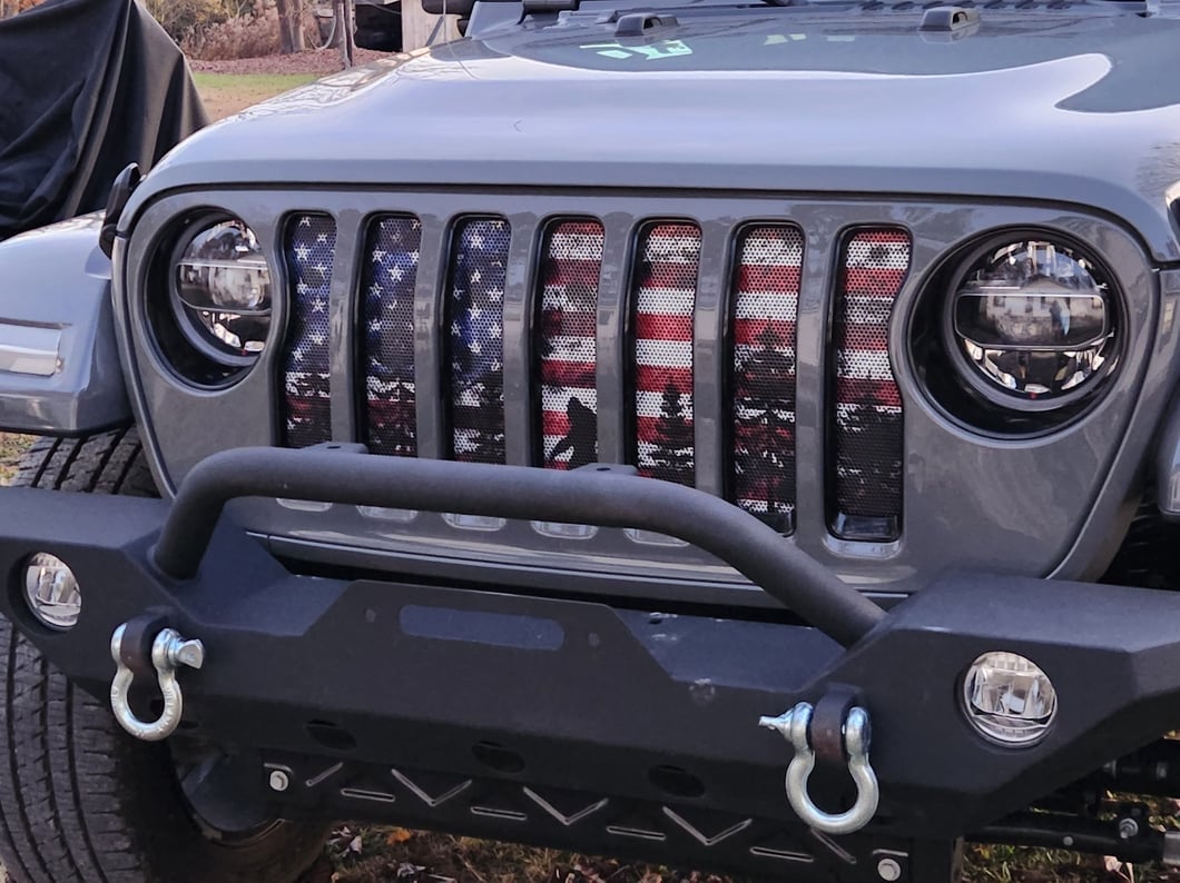 Barricade Trail Force HD Front Bumper with 9,500 lb. Winch (20-25 Jeep Gladiator JT)