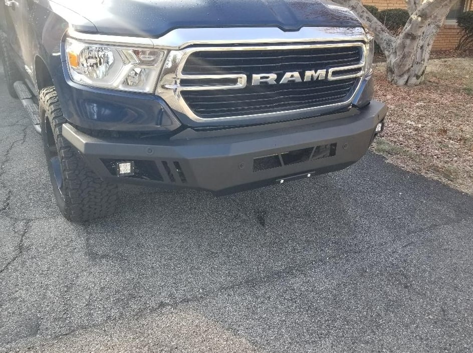 Barricade Extreme HD Front Bumper with LED Fog Lights (19-24 RAM 1500, Excluding Rebel & TRX)