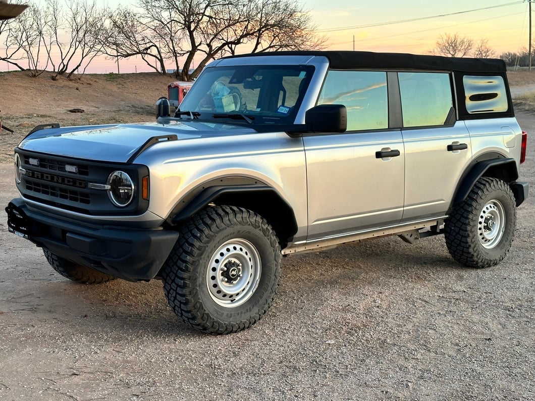 Barricade HD Tubular Fender Flares; Front (21-25 Bronco, Excluding Everglades, Heritage & Raptor)