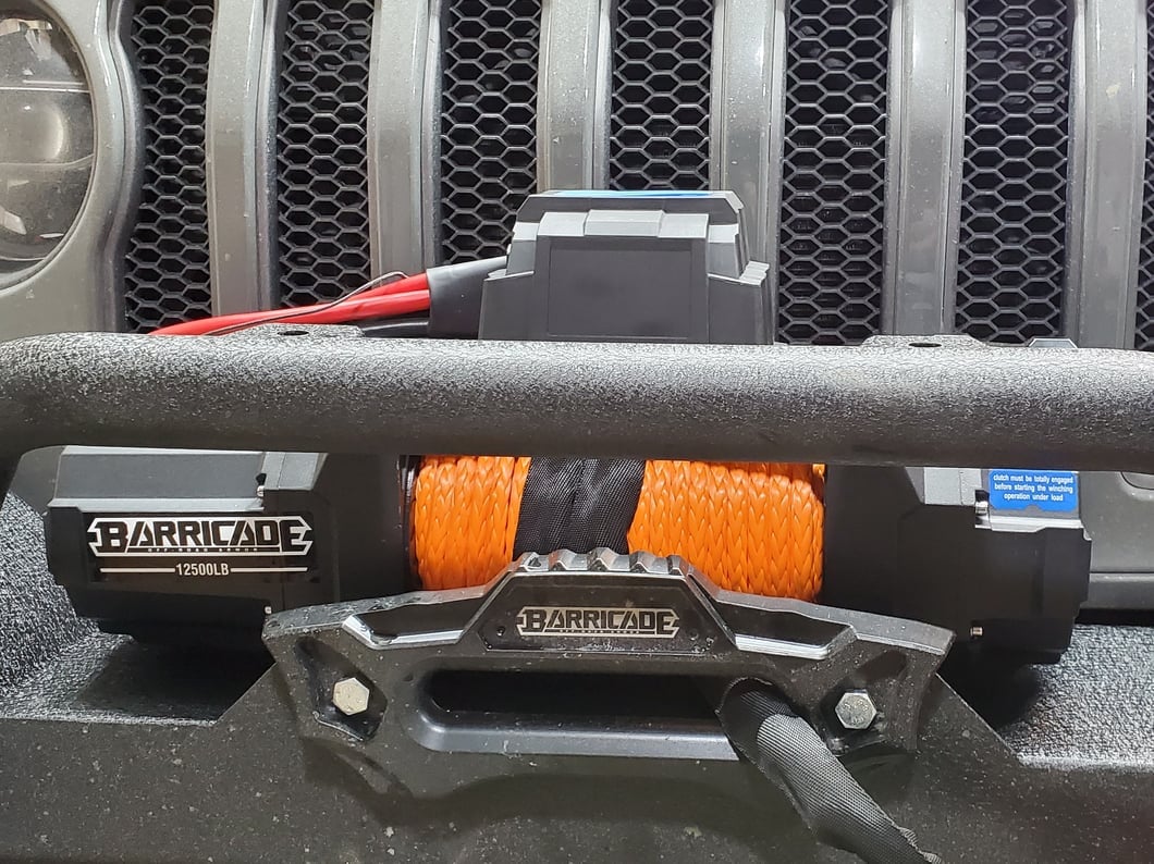 Barricade 12,500 lb. HD Winch with Synthetic Rope and Wireless Control (Universal; Some Adaptation May Be Required)