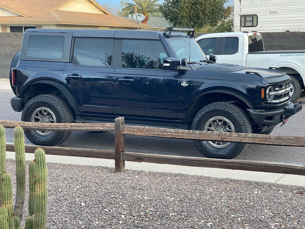Barricade HD Flat Fender Flares; Front (21-25 Bronco, Excluding Everglades, Heritage & Raptor)