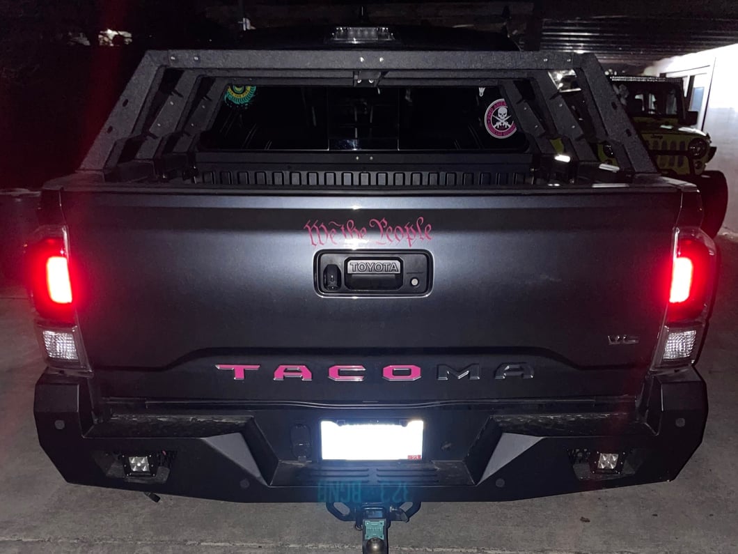 Barricade HD Rear Bumper with LED Fog Lights (16-23 Tacoma w/o BSM & RCTA)