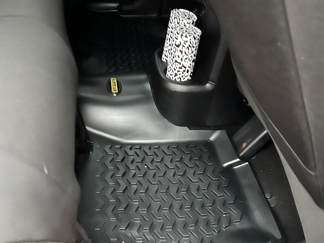 Barricade Front, Rear and Cargo Floor Mats; Black (11-18 Jeep Wrangler JK 4-Door)