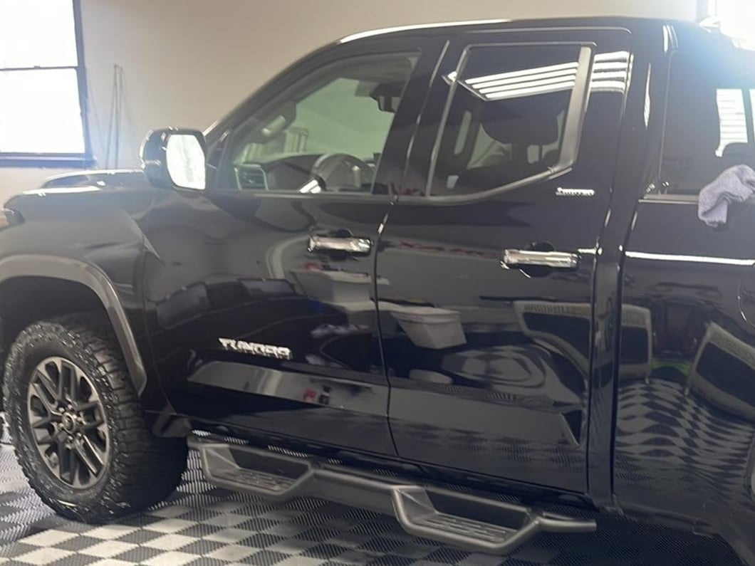 Barricade NB1 Running Boards; Textured Black (22-25 Tundra Double Cab)