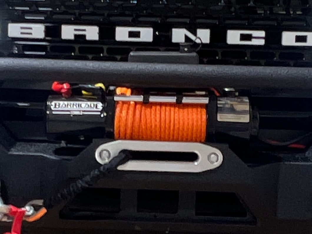 Barricade 12,000 lb. Winch with Synthetic Rope (Universal; Some Adaptation May Be Required)