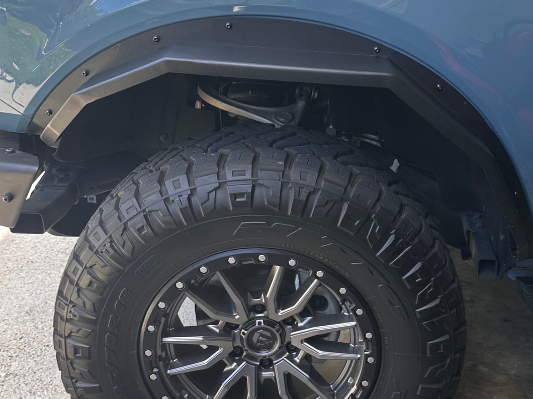Barricade HD Plate Style Front Fender Flares (21-25 Bronco, Excluding Everglades, Heritage & Raptor)