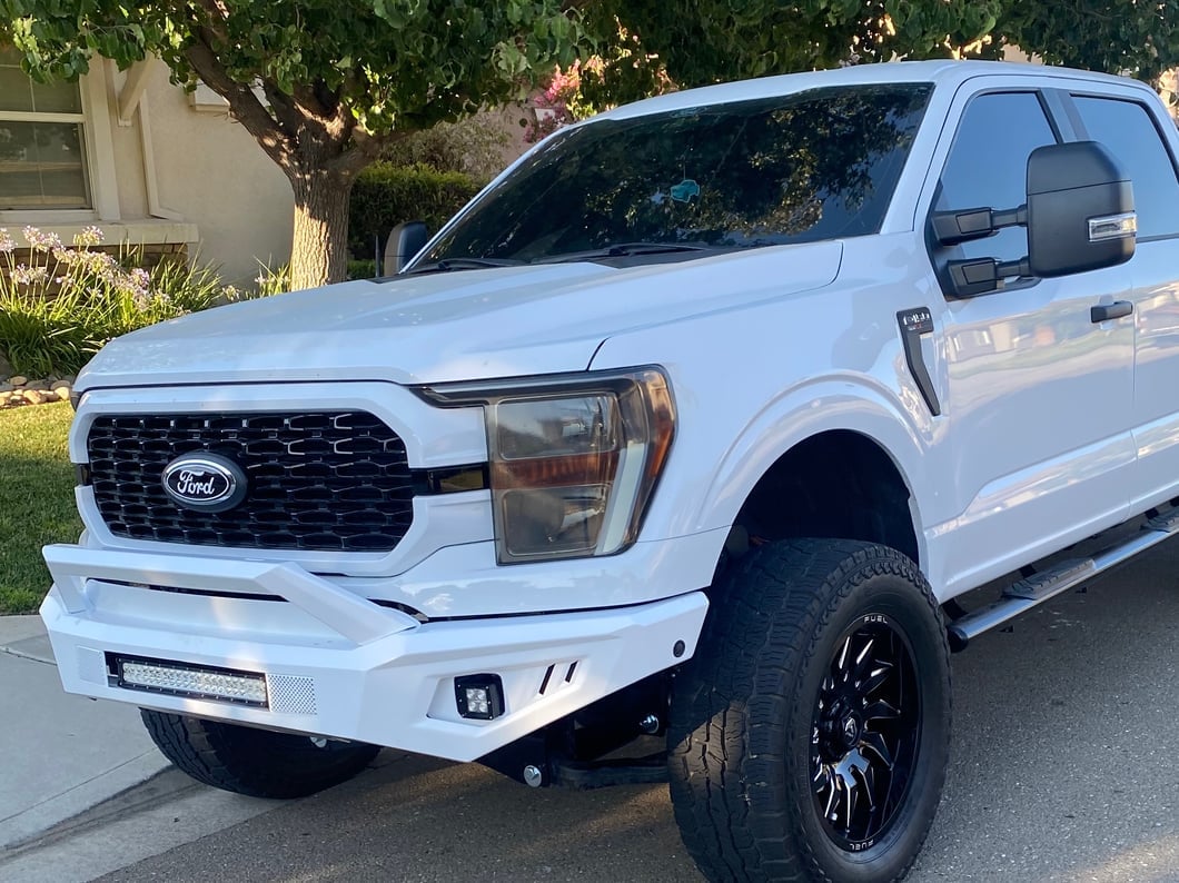 Barricade HD Off-Road Front Bumper with LED Fog Lights (21-23 F-150, Excluding Raptor)