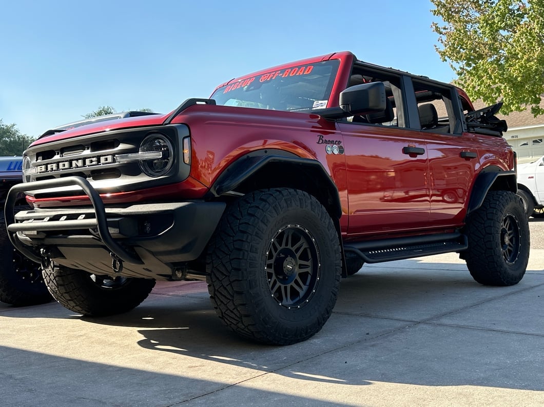 Barricade HD Tubular Fender Flares; Front (21-25 Bronco, Excluding Everglades, Heritage & Raptor)