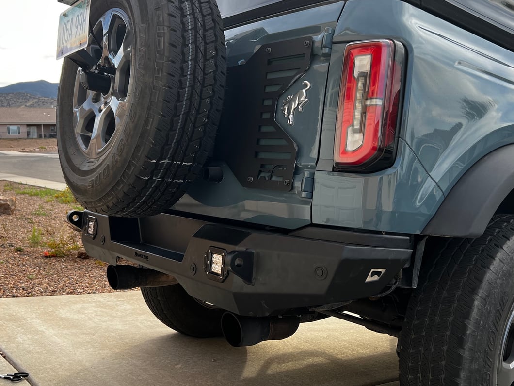Barricade HD Rear Bumper with LED Fog Lights (21-25 Bronco, Excluding Raptor)