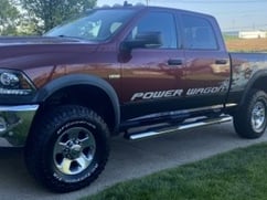 Barricade 6-Inch Oval Straight End Side Step Bars; Stainless Steel (10-24 RAM 2500 Crew Cab)