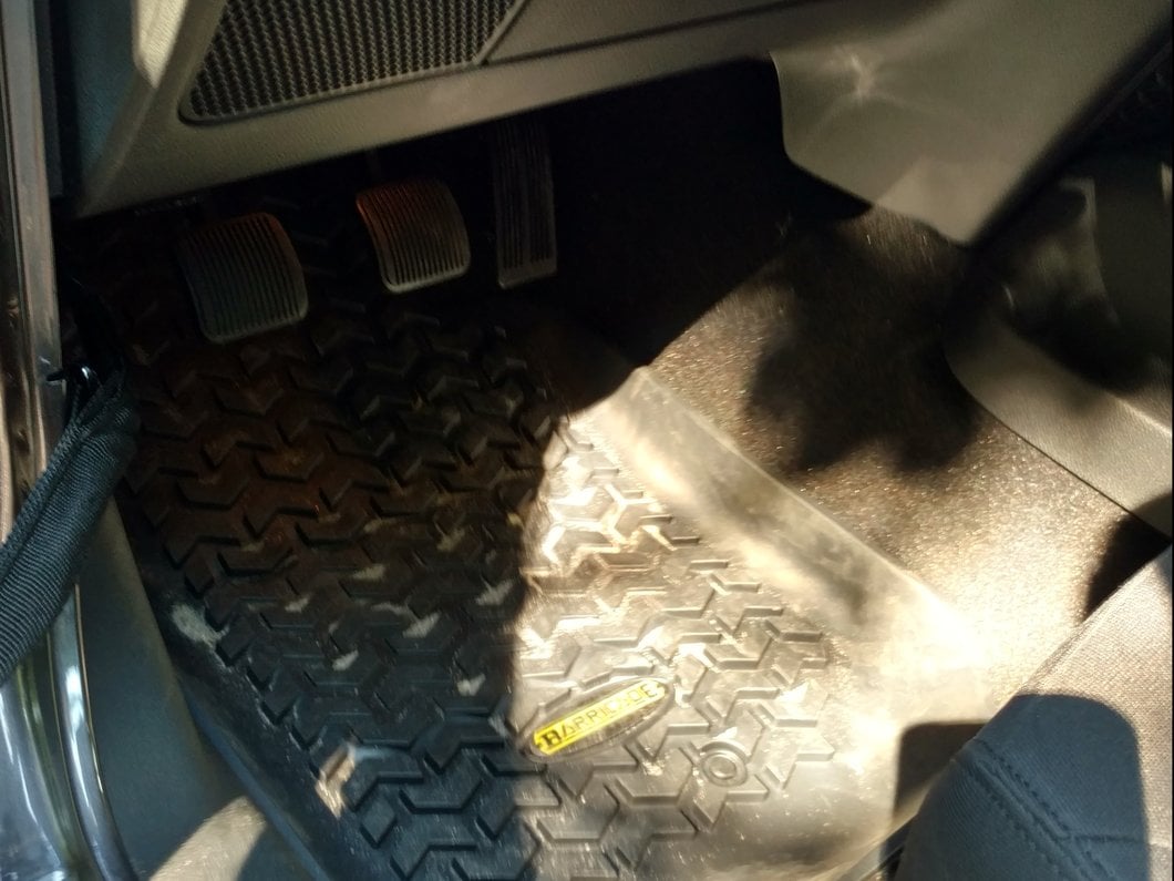 Barricade Front Floor Mats; Black (07-18 Jeep Wrangler JK)