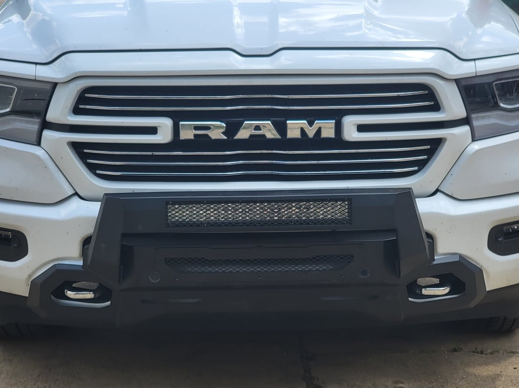 Barricade HD Stubby Front Bumper with 20-Inch Dual Row LED Light Bar (19-24 RAM 1500, Excluding EcoDiesel, Rebel & TRX)