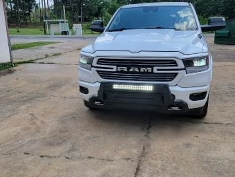 Barricade HD Stubby Front Bumper with 20-Inch Dual Row LED Light Bar (19-24 RAM 1500, Excluding EcoDiesel, Rebel & TRX)