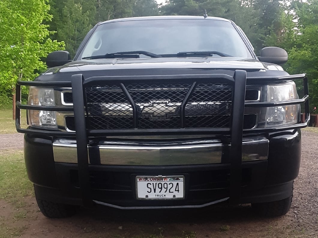 Barricade Modular Extreme HD Grille Guard; Black (07-13 Silverado 1500)
