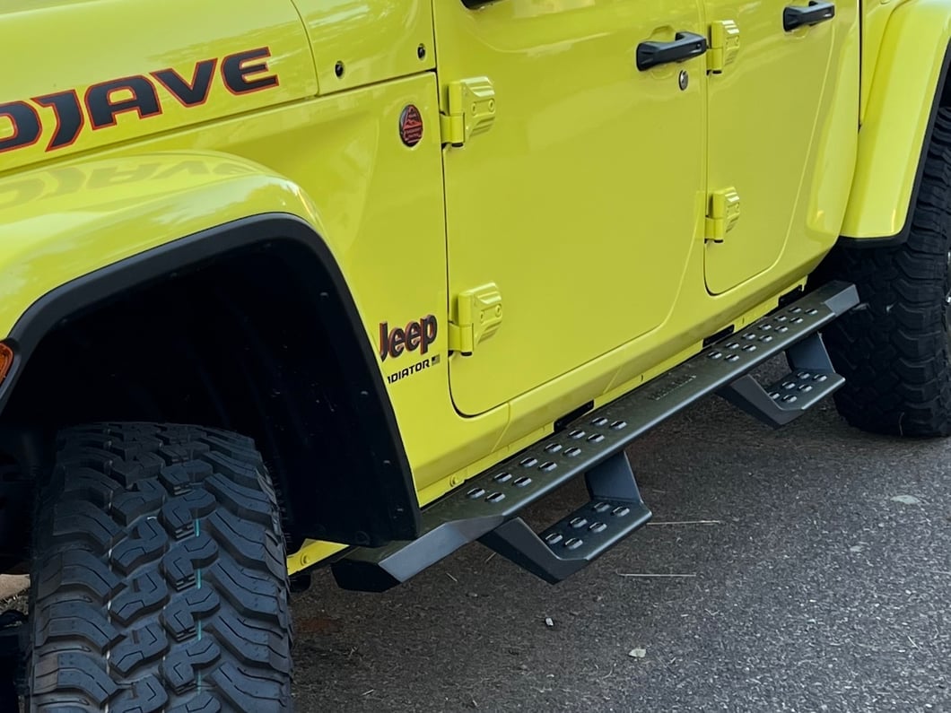 Barricade HD Overland Drop Side Step Bars (20-25 Jeep Gladiator JT)