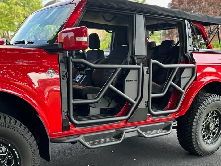 Barricade Hinge Panel Covers for Tubular HD Adventure Doors (21-25 Bronco 4-Door)