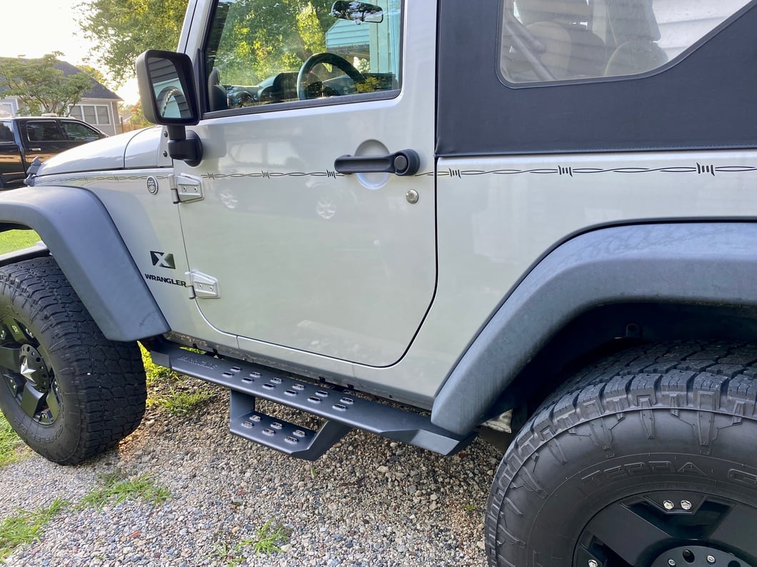 Barricade HD Overland Drop Side Step Bars (07-18 Jeep Wrangler JK 2-Door)