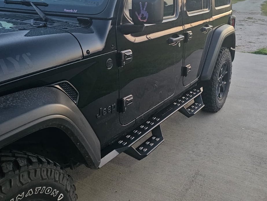 Barricade HD Overland Drop Side Step Bars (18-25 Jeep Wrangler JL 4-Door)